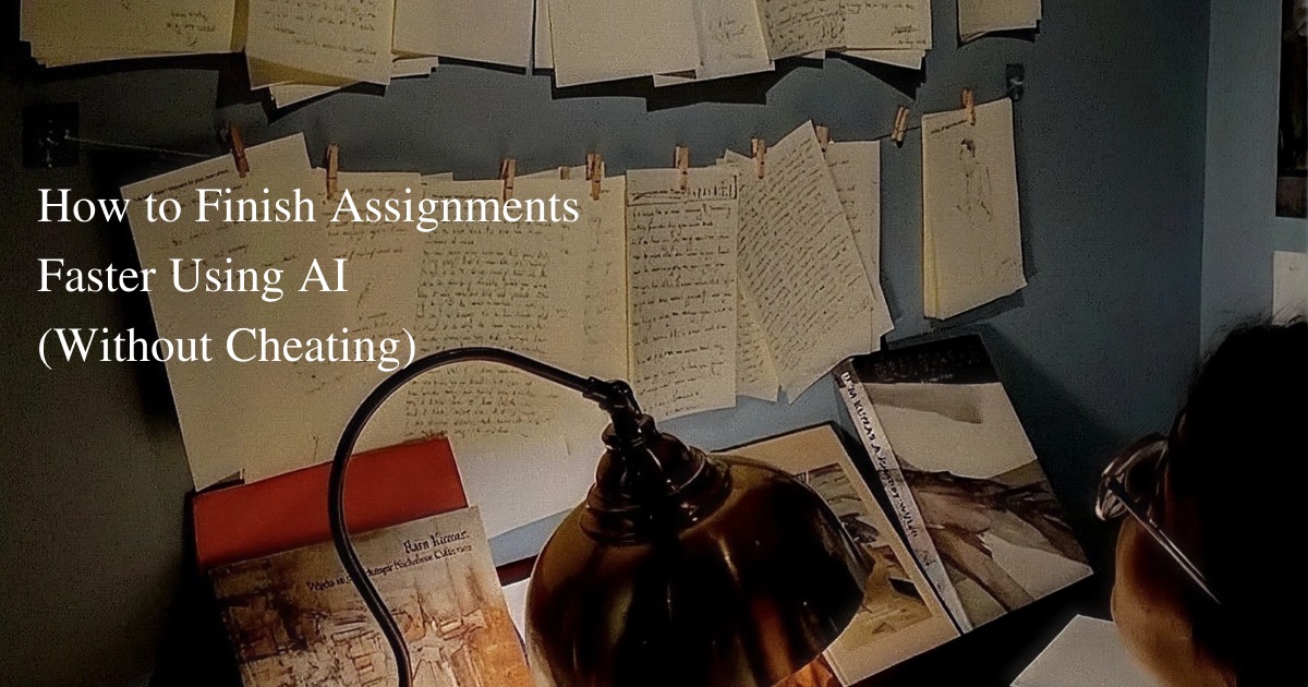 How to Finish Assignments Faster Using AI (Without Cheating)